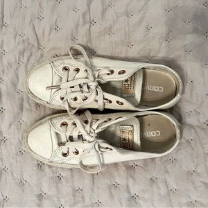 Size 7, leather converse